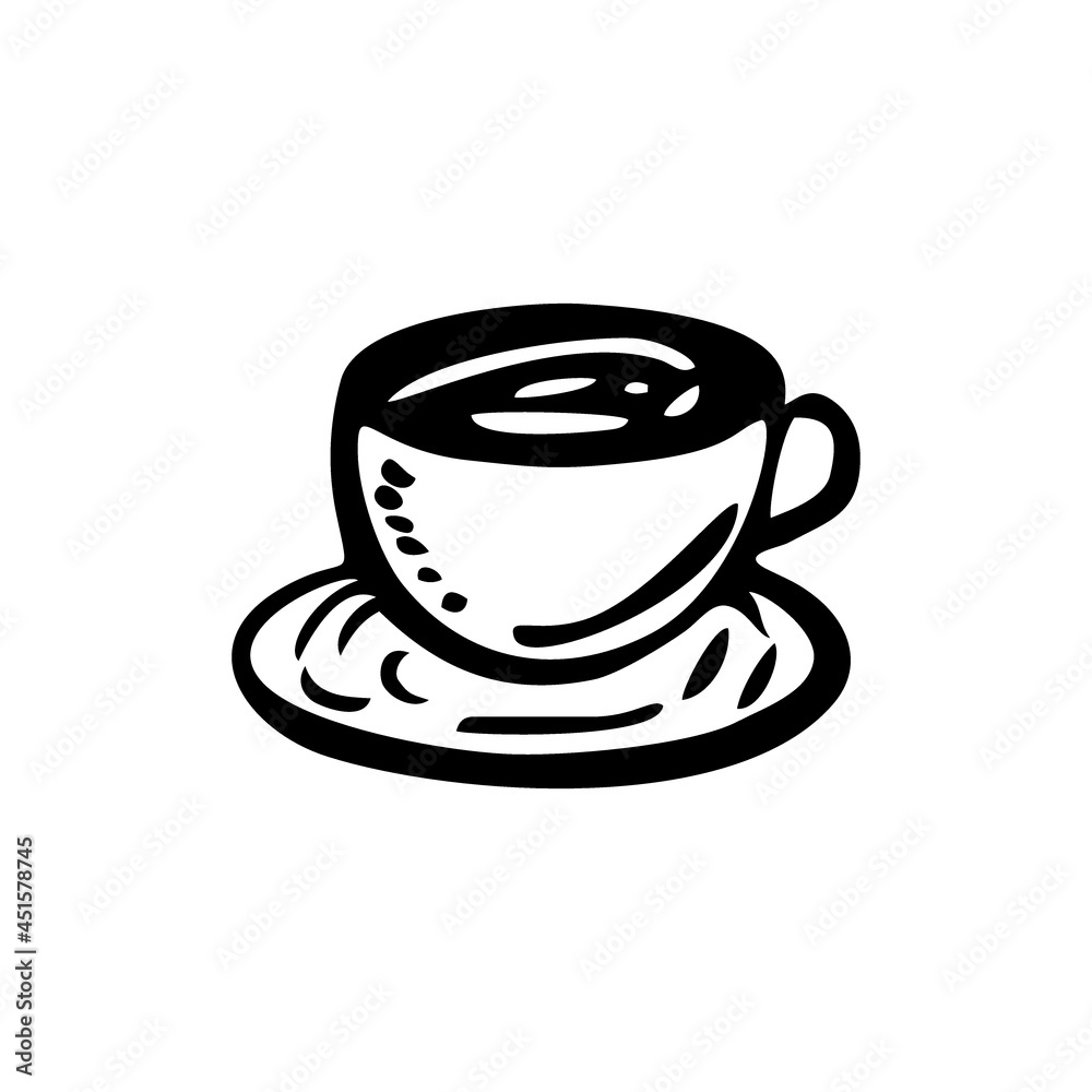 coffee vector icon illustration on white background coffee vector icon illustration on white background