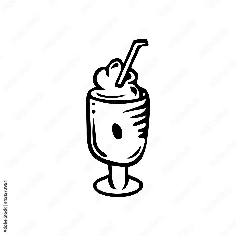 Obraz premium coffee vector icon illustration on white background