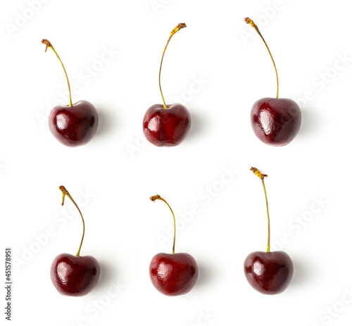 Cherry isolated on white background.