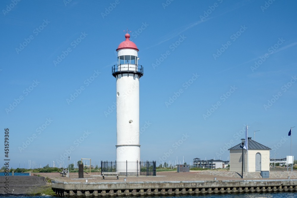 Lighthouse Hellevoetsluis, South Holland Province, The Netherlands