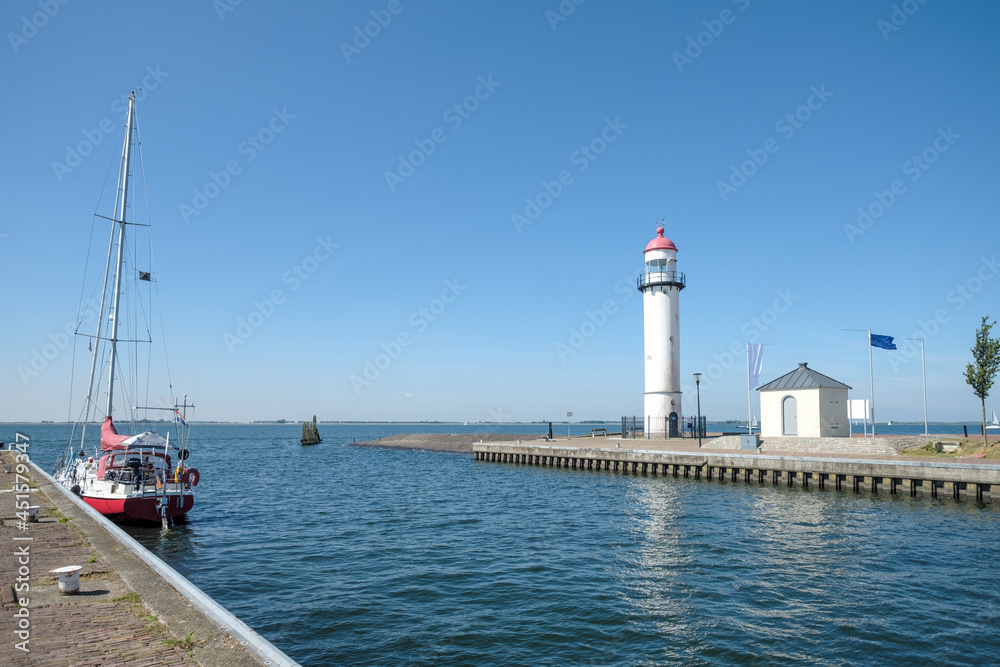Lighthouse Hellevoetsluis, South Holland Province, The Netherlands