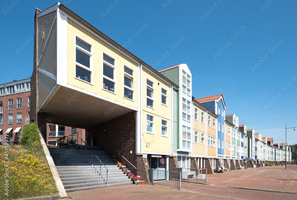 Homes in Hellevoetsluis, Zuid-Holland Province, The Netherlands