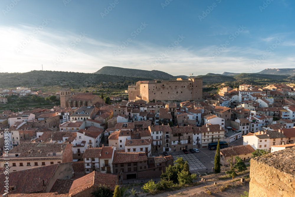 Mora de Rubielos Castle in Teruel Spain Gudar Sierra