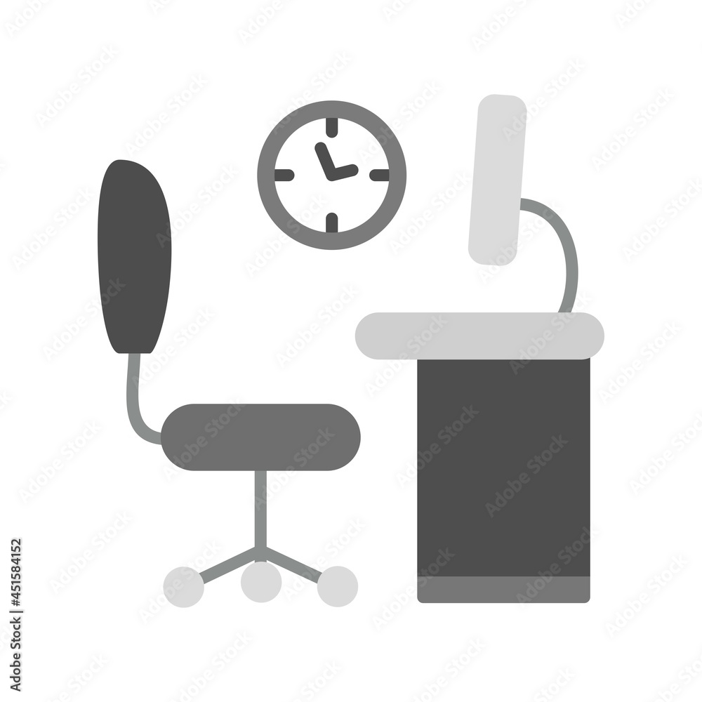 Office Grey Filled Icon Design Office Grey Filled Icon Design
