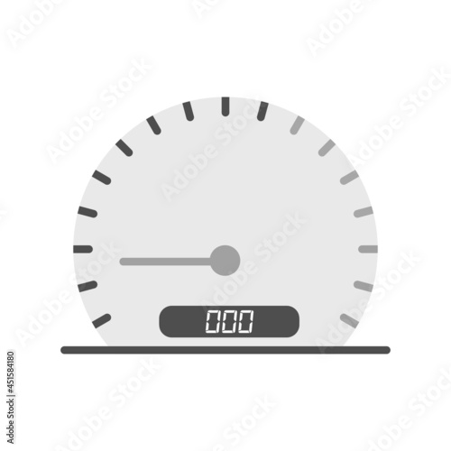 Speedometer Grey Filled Icon Design