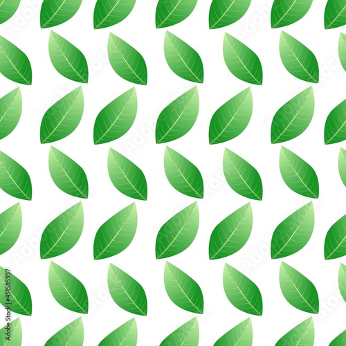 Leaves pattern background. Abstract seamless background. Vector illustration. Wrapping paper. 