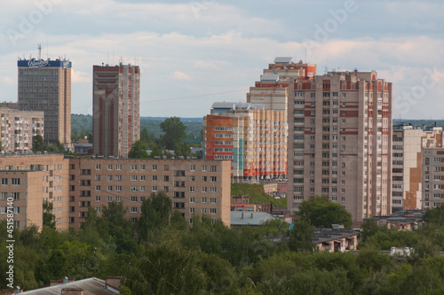 streets of the city of Izhevsk during the day