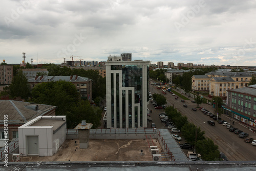 streets of the city of Izhevsk during the day