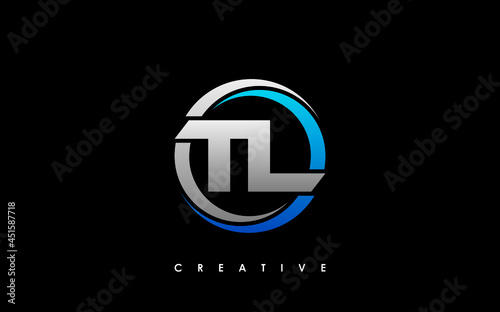 TL Letter Initial Logo Design Template Vector Illustration photo