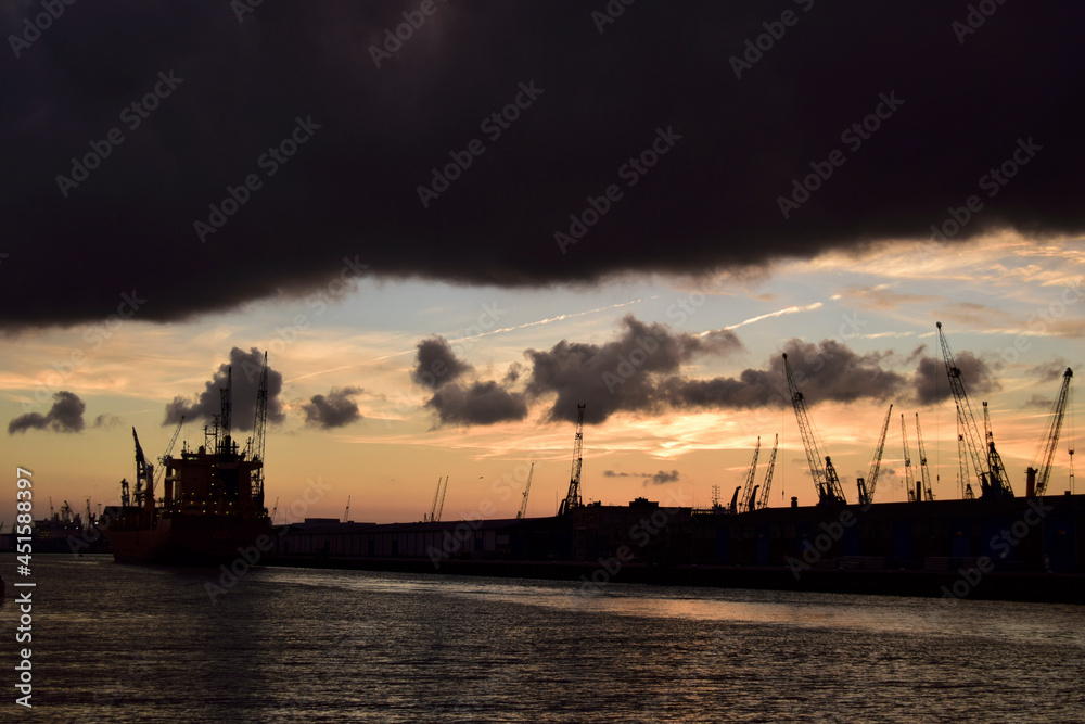 harbour port of Rotterdam