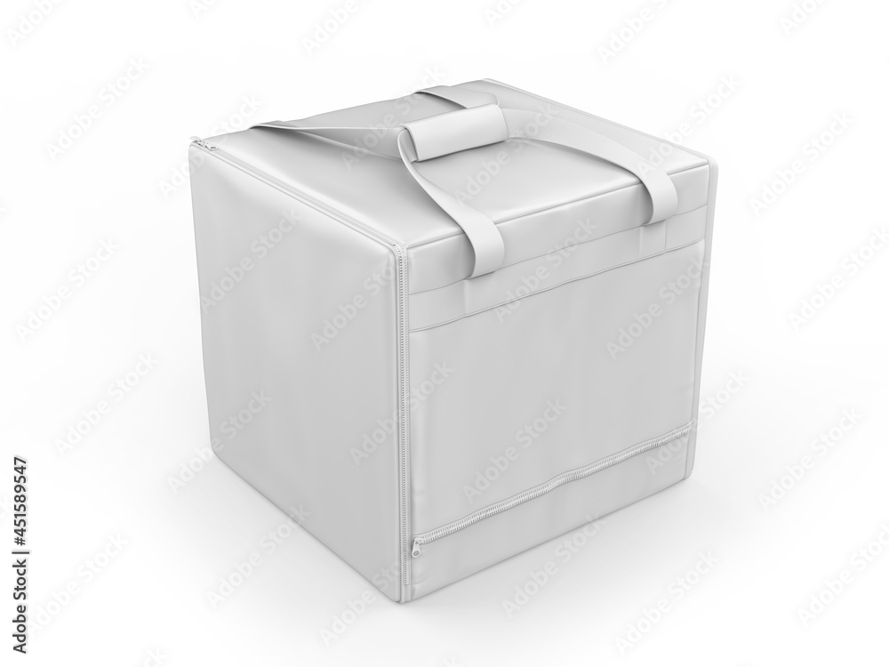 Blank Polyester Delivery Bag for Mockup And Branding, 3d render illustration. Blank Polyester Delivery Bag for Mockup And Branding, 3d render illustration.