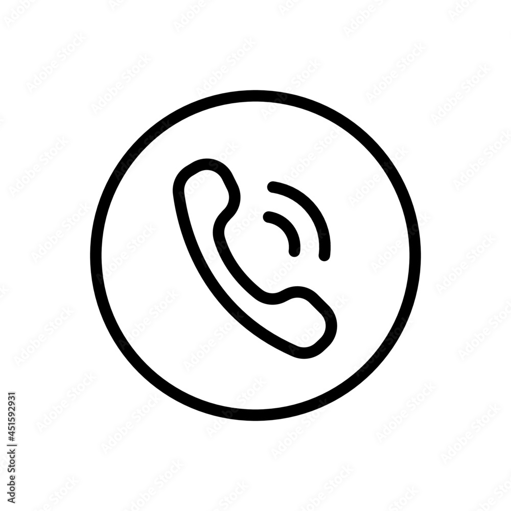 Call vector line icon . Editable Stroke Call vector line icon . Editable Stroke