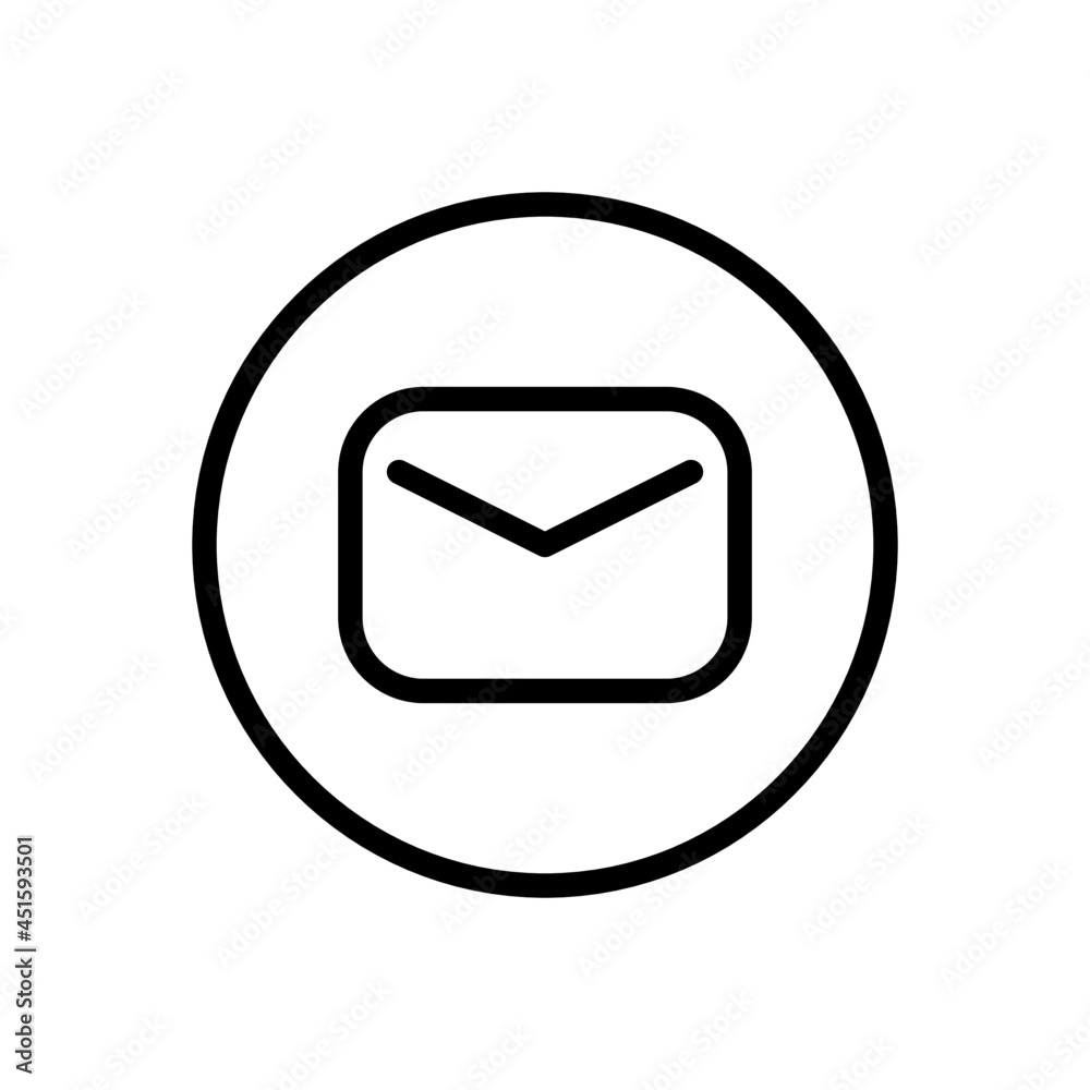 Envelope vector line icon . Editable Stroke Envelope vector line icon . Editable Stroke