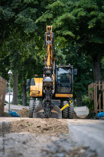 excavator at work