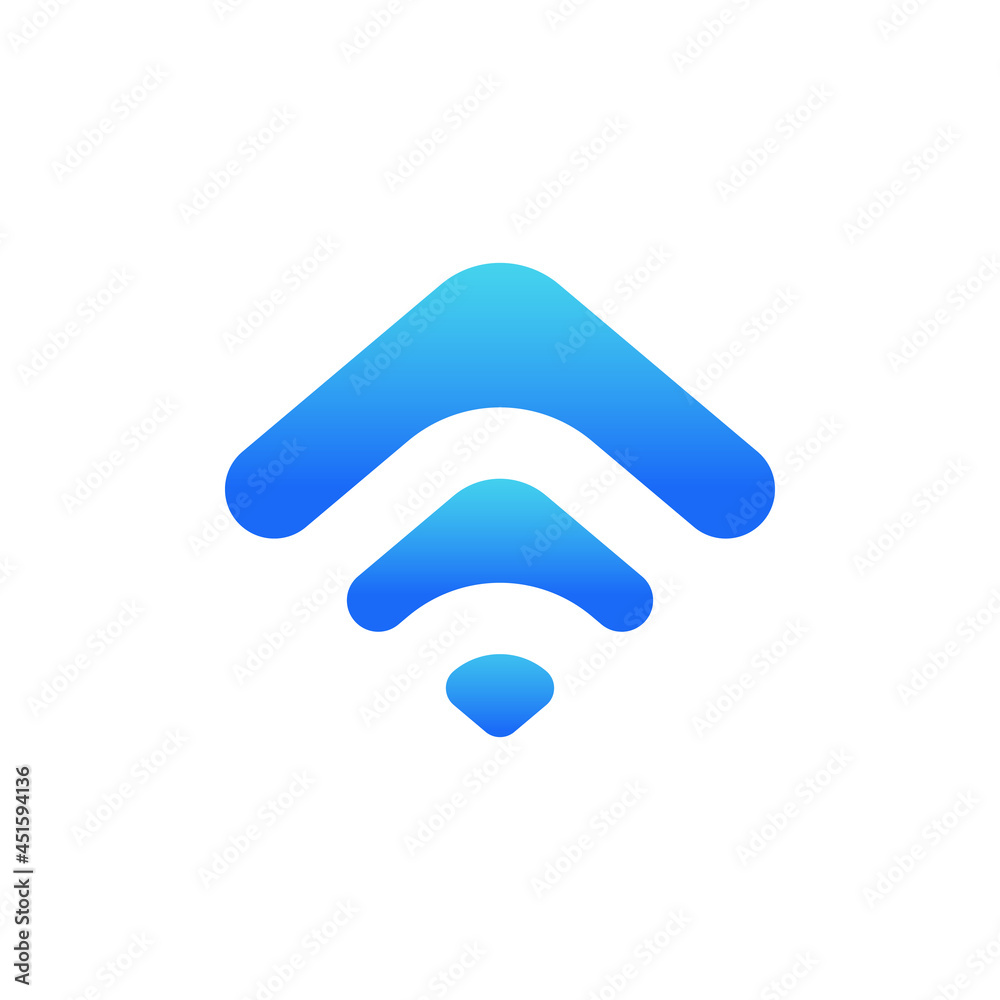 Flying triangle logo. For companies in the fields of aviation, travel, apps, air sports, airlines, drones, music, play etc Flying triangle logo. For companies in the fields of aviation, travel, apps, air sports, airlines, drones, music, play etc