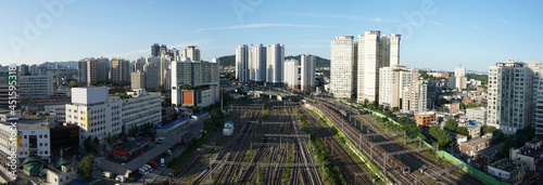 Landscape of Yongsan-gu, Seoul, Korea photo