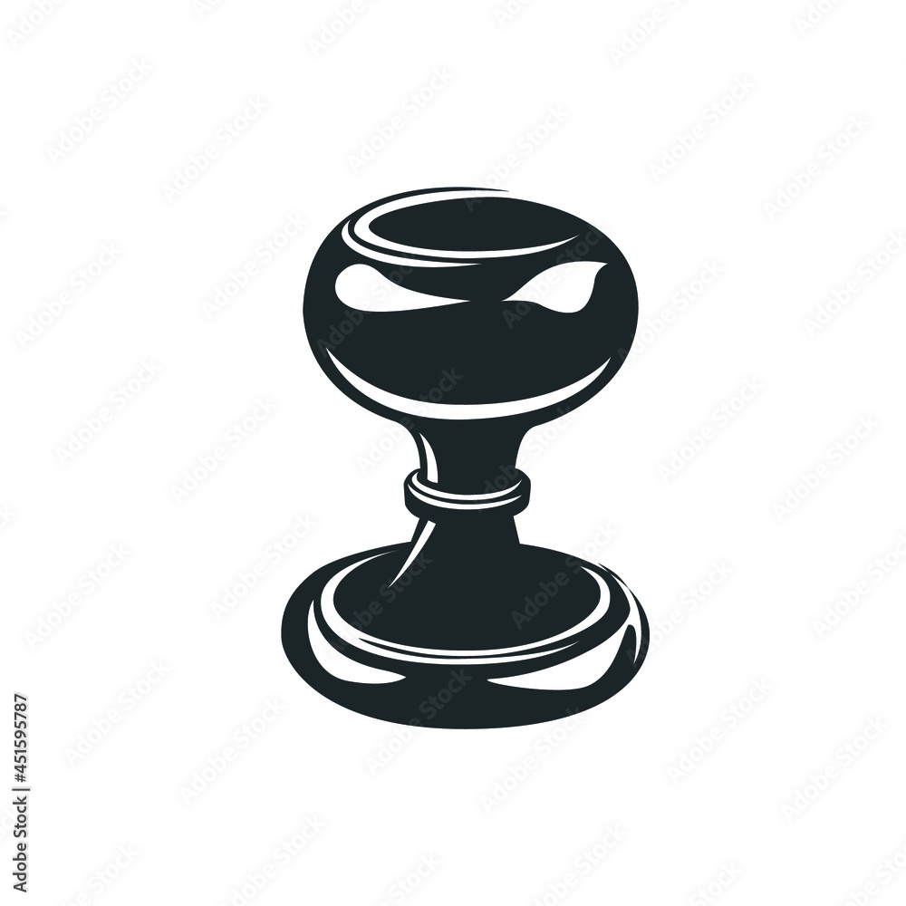 Rubber seal stamp. Rubber seal stamp.