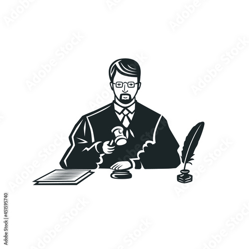The sitting judge makes a decision