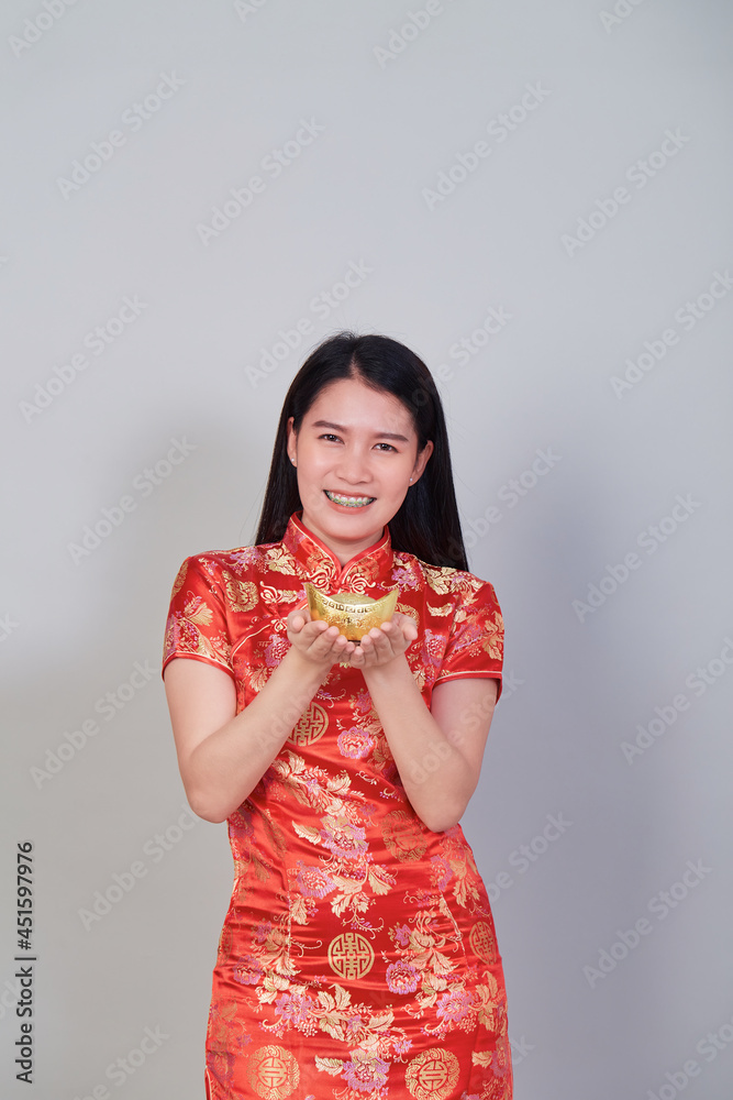 Beautiful young asian woman wearing wear chinese dress Beautiful young asian woman wearing wear chinese dress