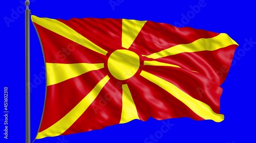 Flag of Macedonia with alpha channel.
