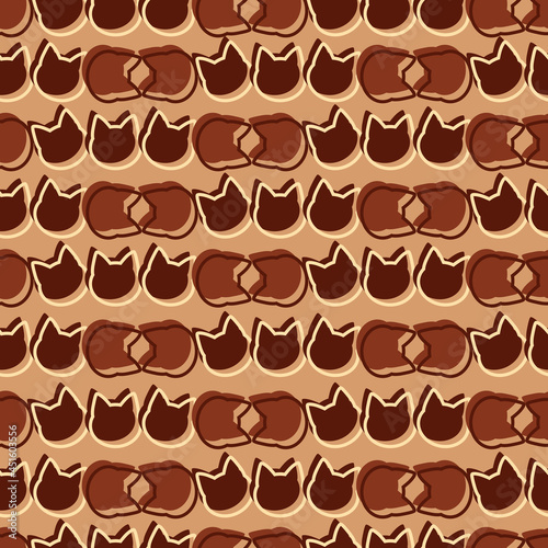 cats fabric plain