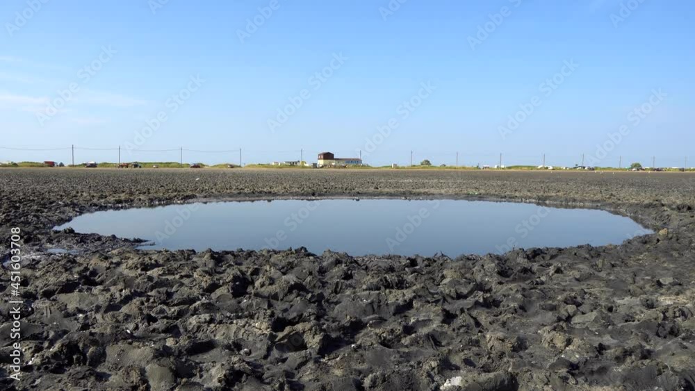 Taman, Veselovka village. Salt lake and curative mud Taman, Veselovka village. Salt lake and curative mud