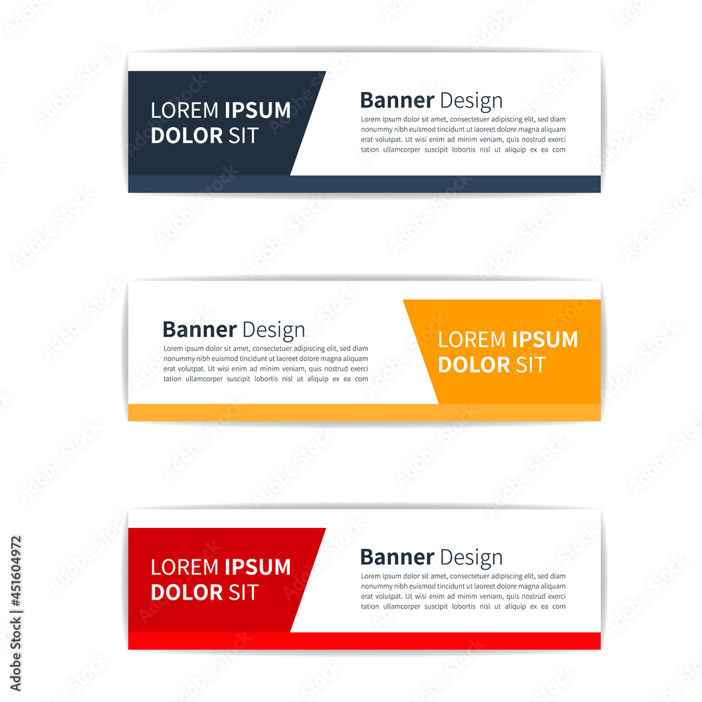 Abstract design banner web template Vector, Poster Design, Flat Banner. Eps 10.