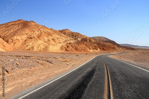 Mojave Desert road in California