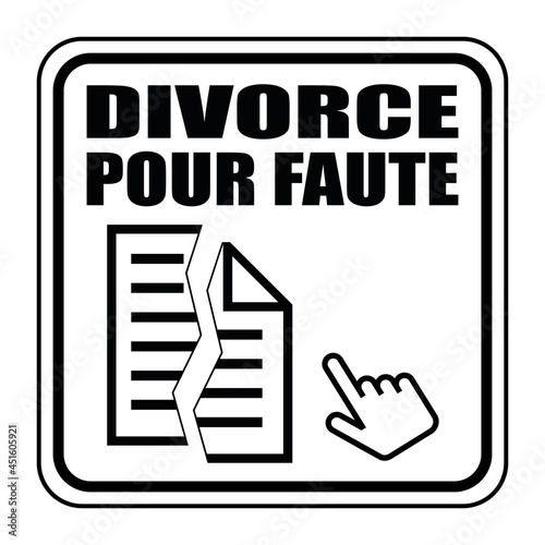 Logo divorce pour faute.
