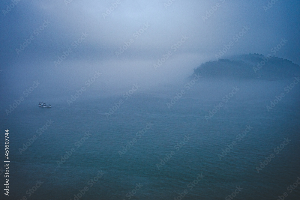 fog over the sea