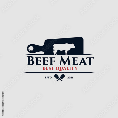 beef meat best quality logo design