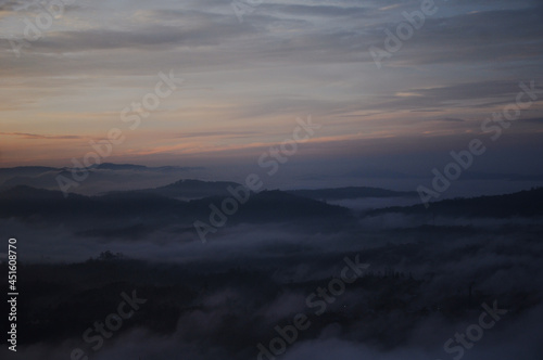 sunrise over the mountains