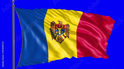 Flag of Moldova with alpha channel.

