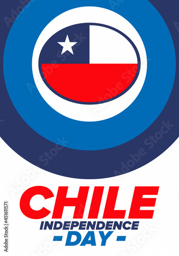 Free Download Chile Independence Day. Happy national holiday Fiestas Patrias. Freedom day. Celebrate annual in September 18. Chile flag. Patriotic chilean design. Poster, card, banner, template, background. Vector - GFXLoad