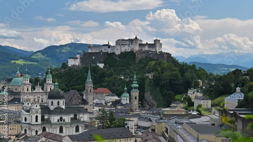 The Salsburg Fortress (Hohensalzburg) in Austria photo