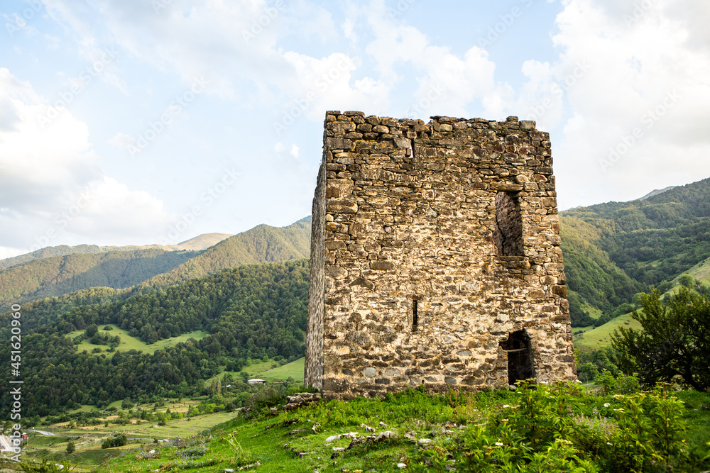 A beautiful landscape photography with Caucasus Mountains in Georgia.