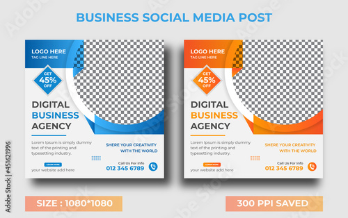 Modern Social square web banner for social media post template design, Facebook Post, Instagram Post template 