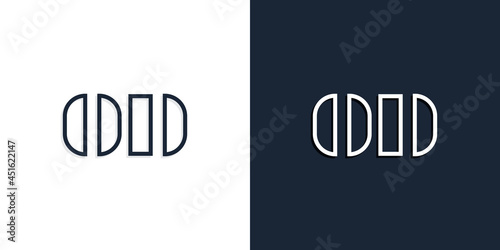 Abstract line art initial letters OD logo.