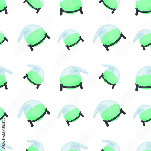 Alembic Icon Emoji Pattern. Destillation Machine Seamless Background Symbols. Doodle Emoticon Illustration Design Vector.