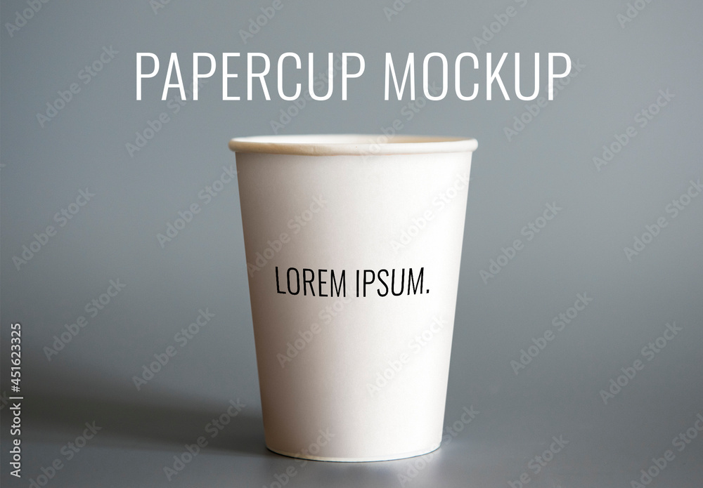 Paper Cup Mockup Stock Template | Adobe Stock