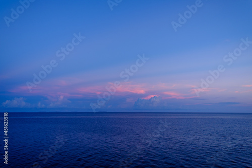 Gulf of Mexico view at dawn taken off the seven mile bridge