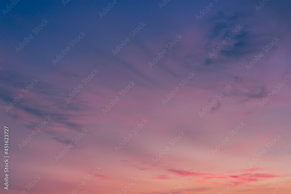 sunset sky with clouds twilight in the evening 