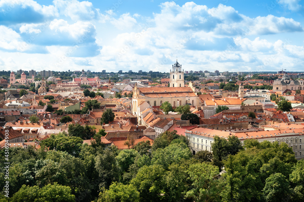 panorama of Vilnius Old Town