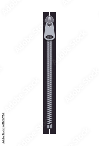 Zipper Realistic Illustration