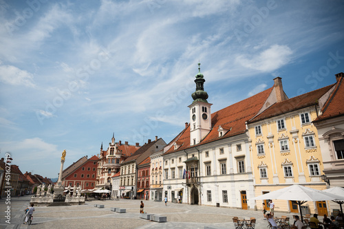 Town square in Maribor, Slovenia