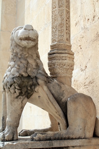 The Lion Gate of st James Cathedral, Sibenik
