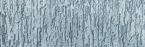Textured surface coat plaster walls grey color. Panorama. Banner. 