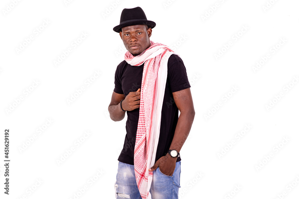 Fototapeta premium handsome young African man.