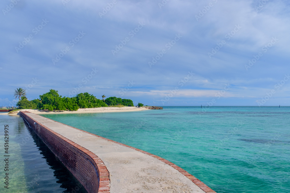 custom made wallpaper toronto digitalThe brick moat around Fort Jefferson with the crystal clear waters of the Gulf surround it