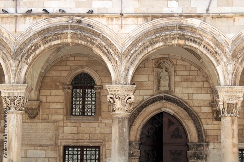 Arches of the entrance of the Rector s Palace  Dubrovnik